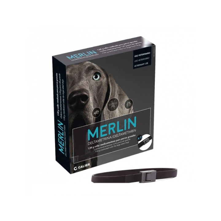 MERLIN Calier Collar para perro Grande 65 Cm