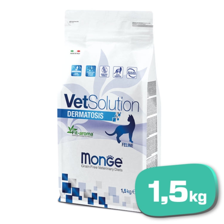 MONGE Vet Solution Dermatosis Gato 1,5 Kg