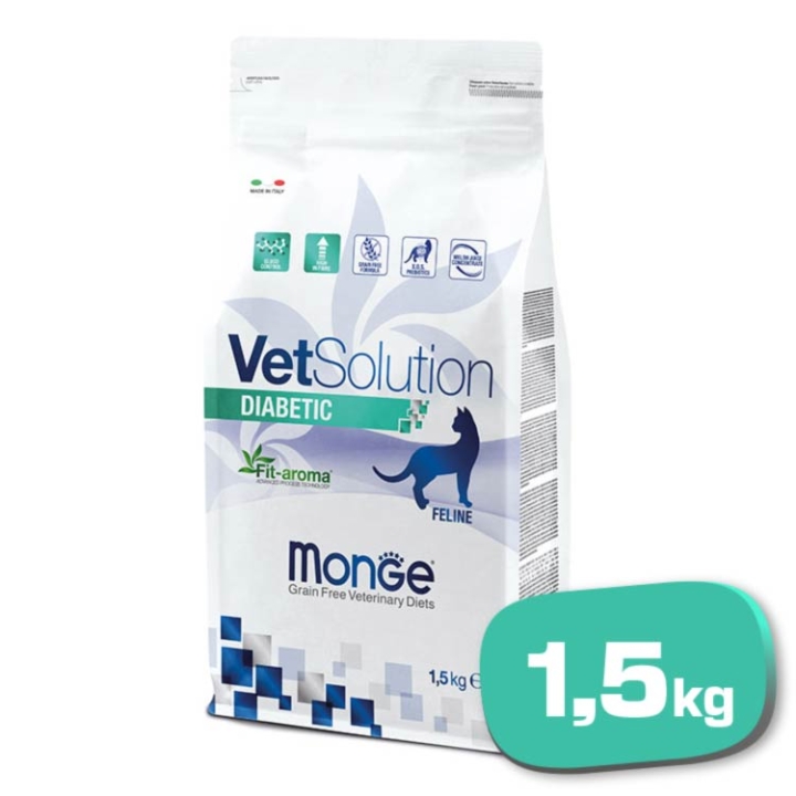 MONGE Vet Solution Diabetic Gato 1,5 Kg