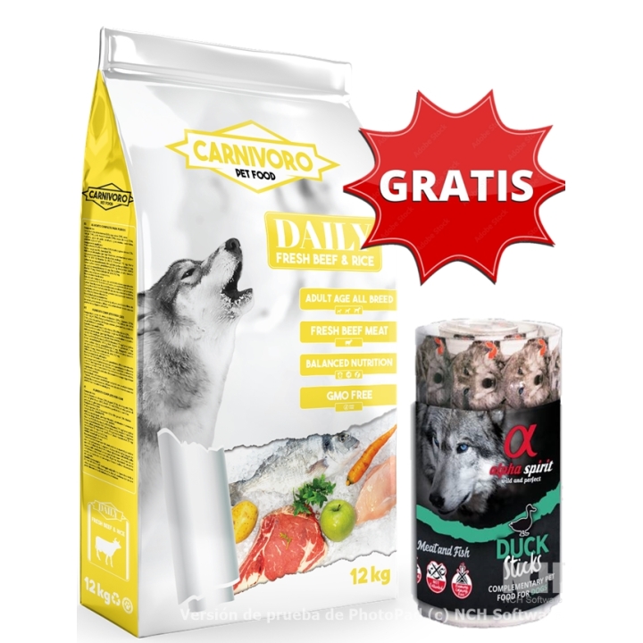 CARNIVORO Daily 12 Kg Pienso Perros Adultos con...