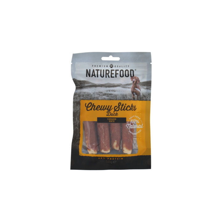 NATUREFOOD Chewy Sticks Duck 100g